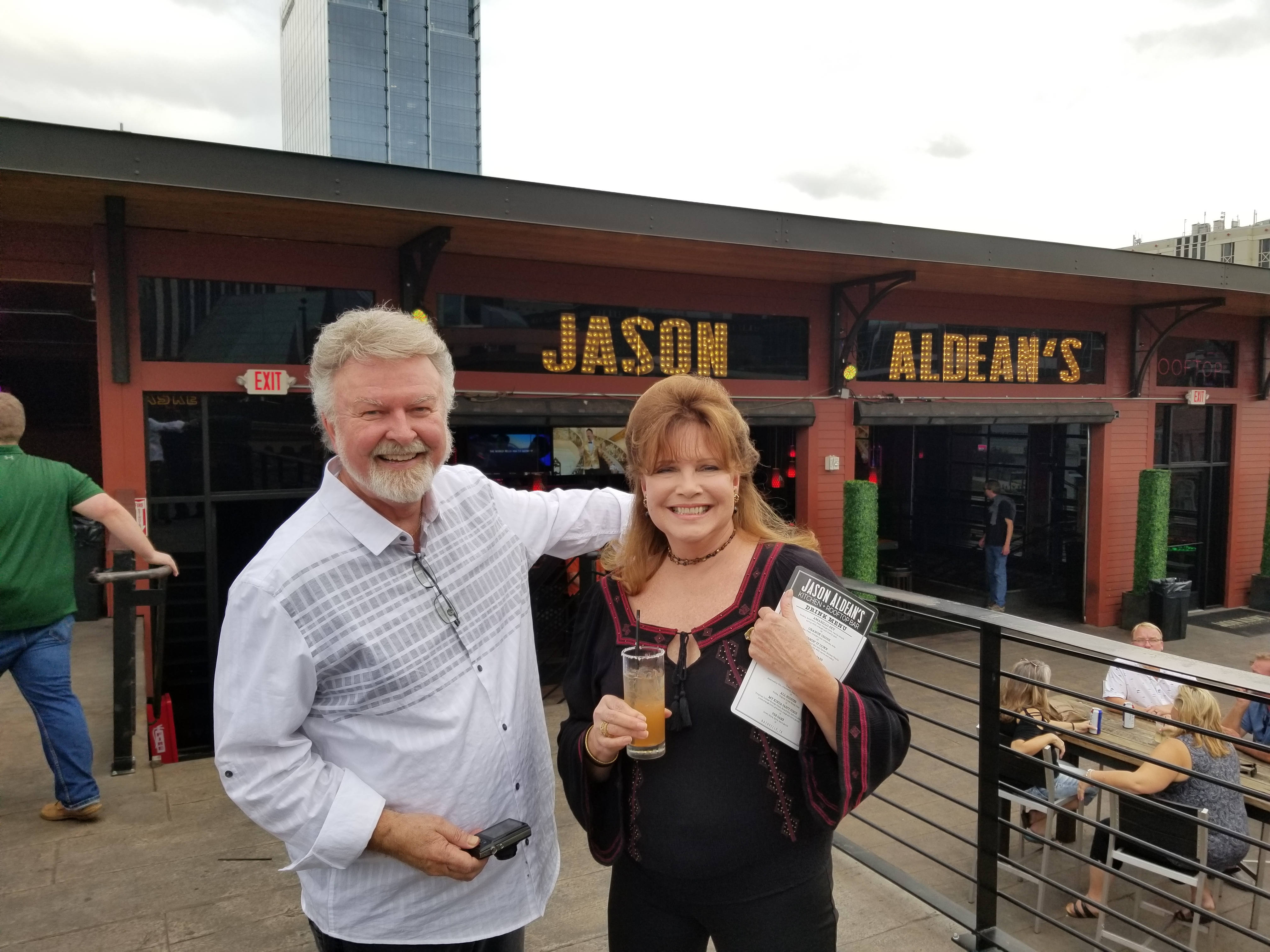 C&C at rooftop bar